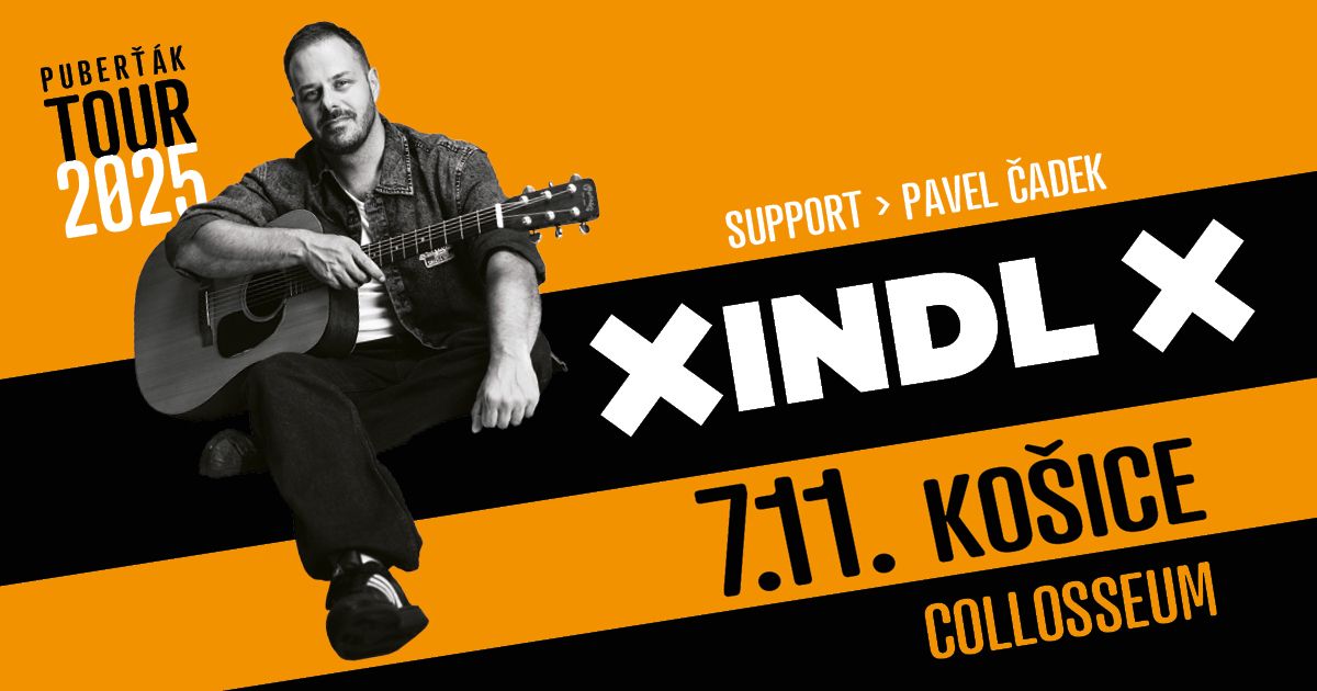 XINDL X: Puberťák Tour 2025 - Collosseum Club, Košice