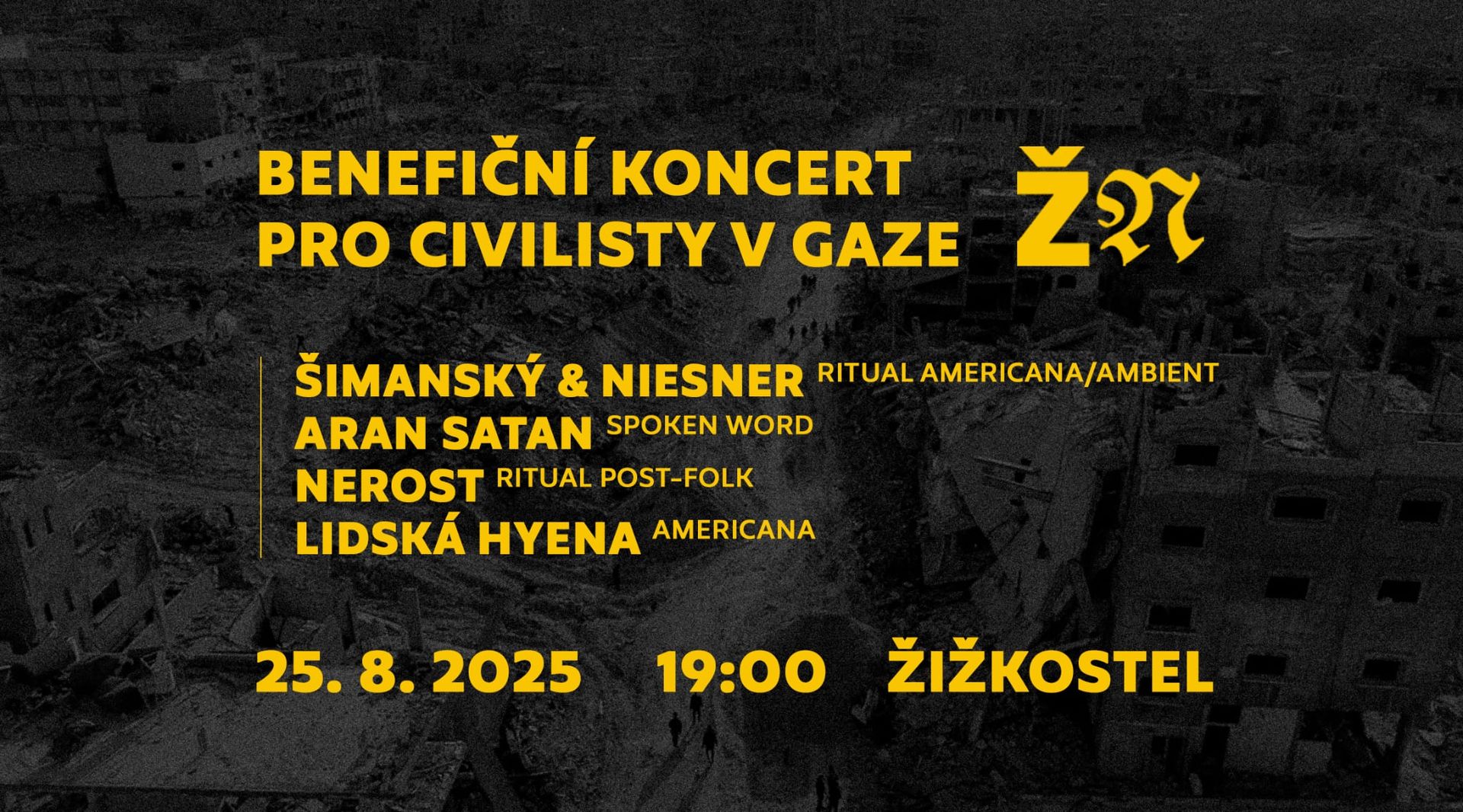 Benefice pro civilní obyvatelstvo v Gaze / v Žižkostele