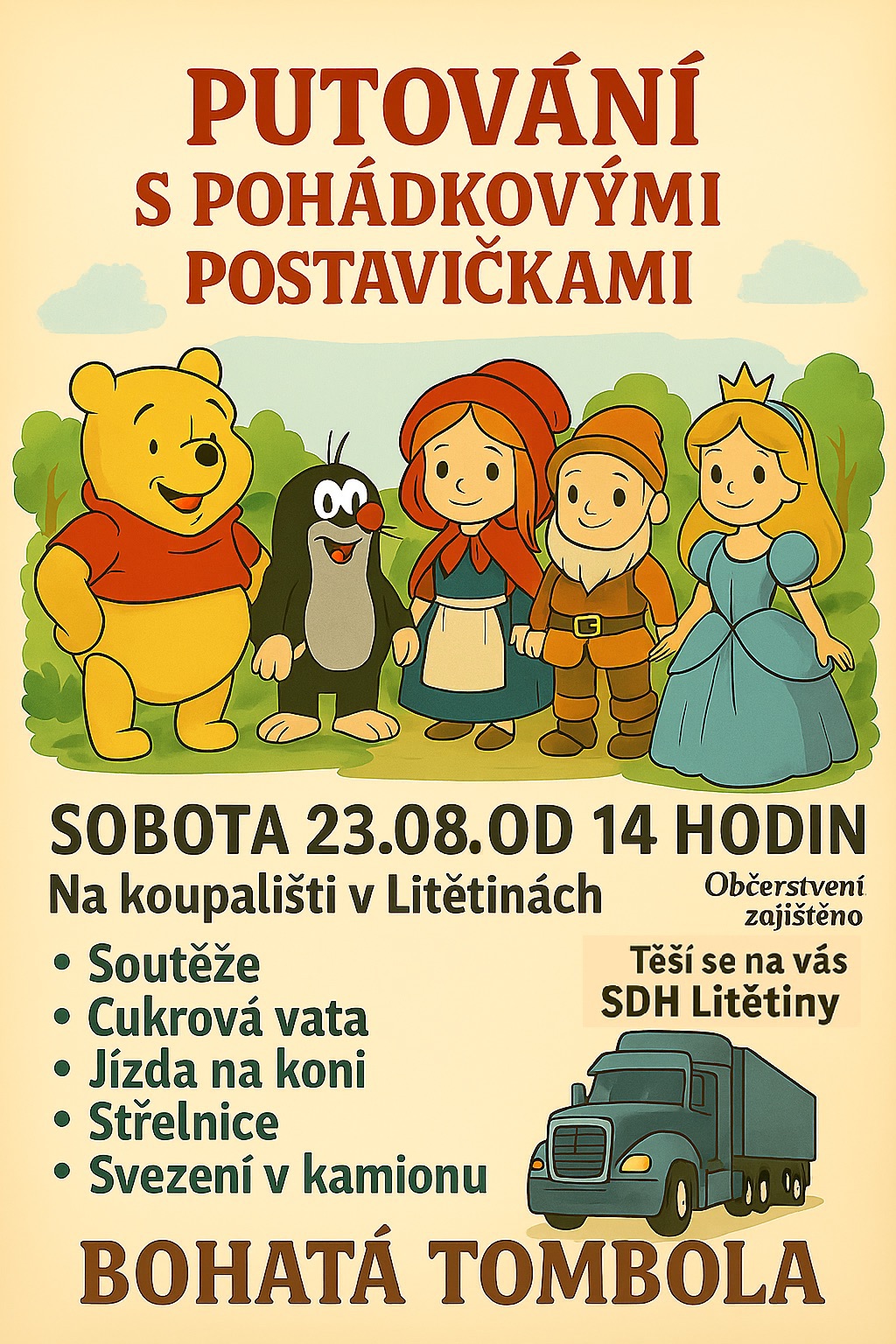 Putování s pohádkovými postavičkami