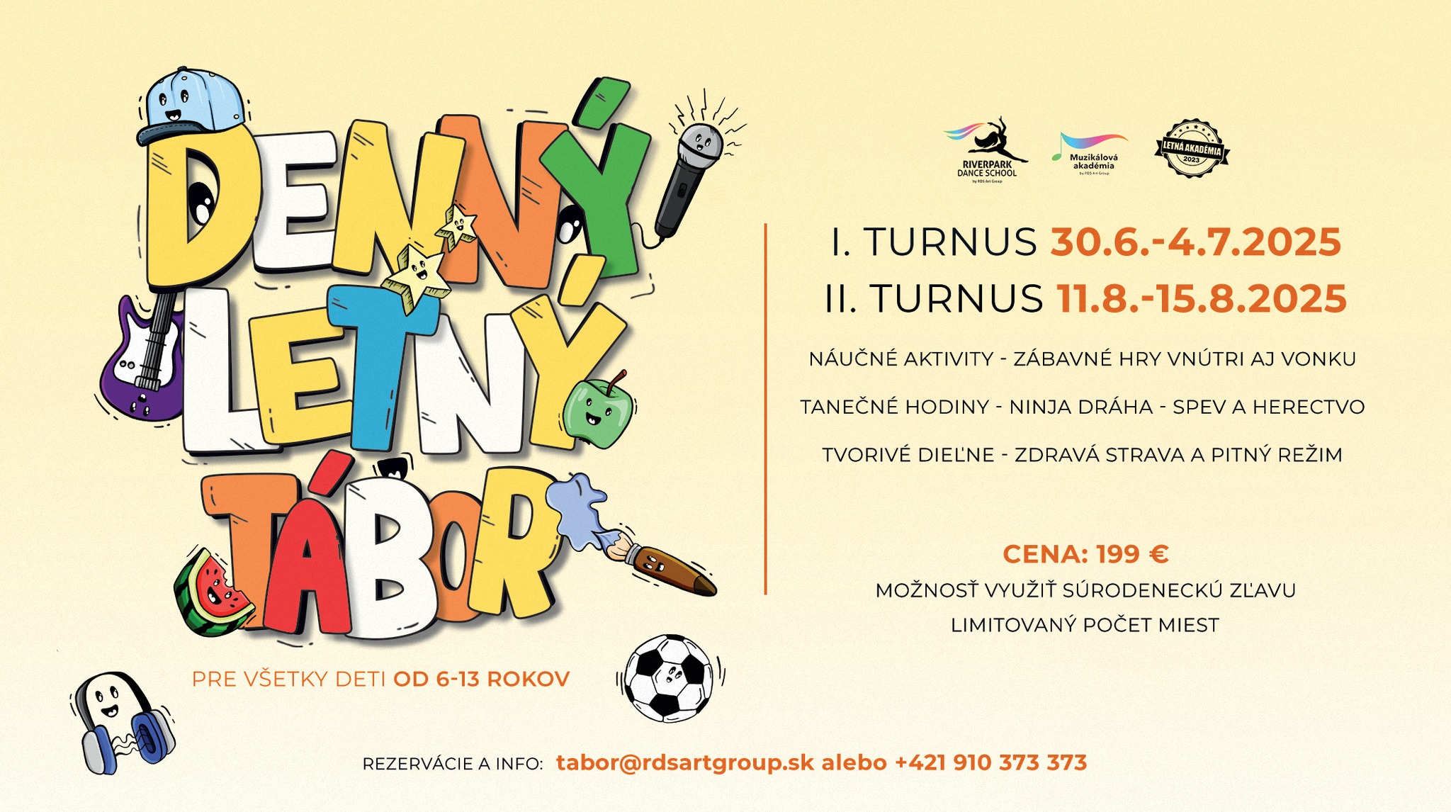 DENNÝ LETNÝ TÁBOR | RDS ART Group
