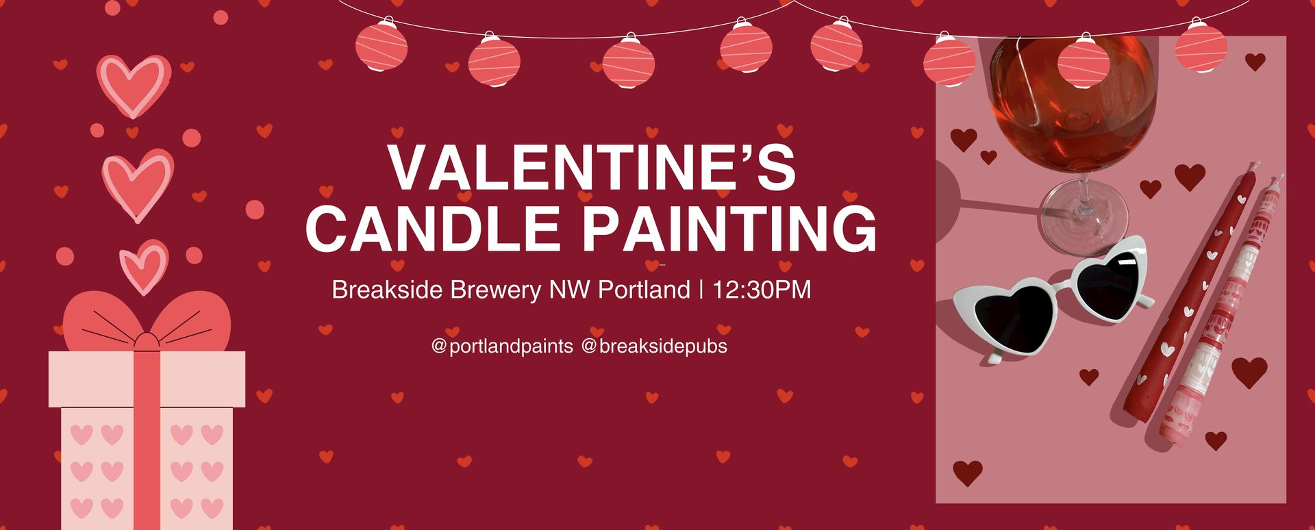 Valentine’s Candle Painting at Breakside Brewery