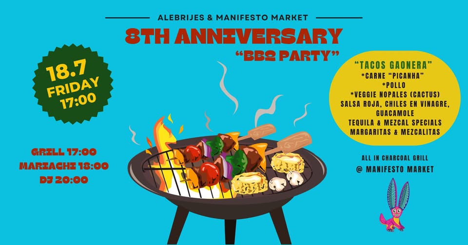 Alebrijes 8th Anniversary BBQ Party Event