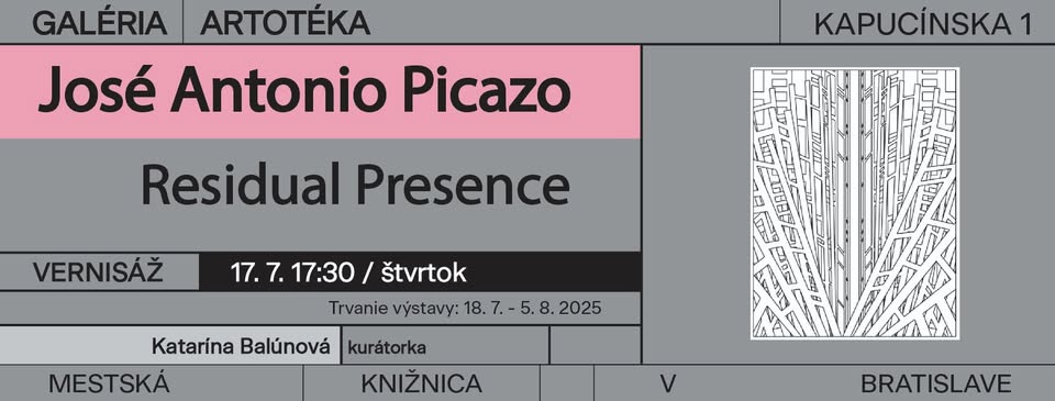 José Antonio Picazo: Residual Presence - vernisáž výstavy