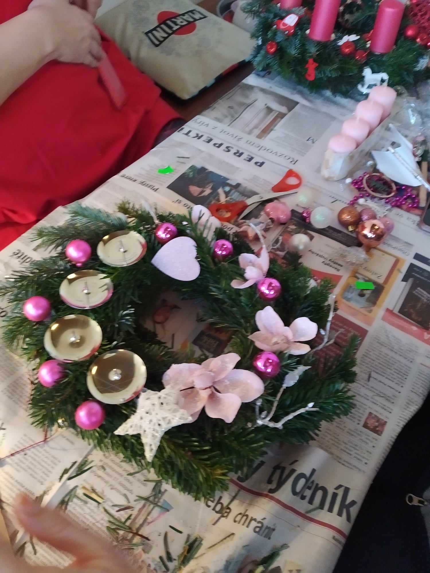 Workshop adventních věnců 1.12.2024