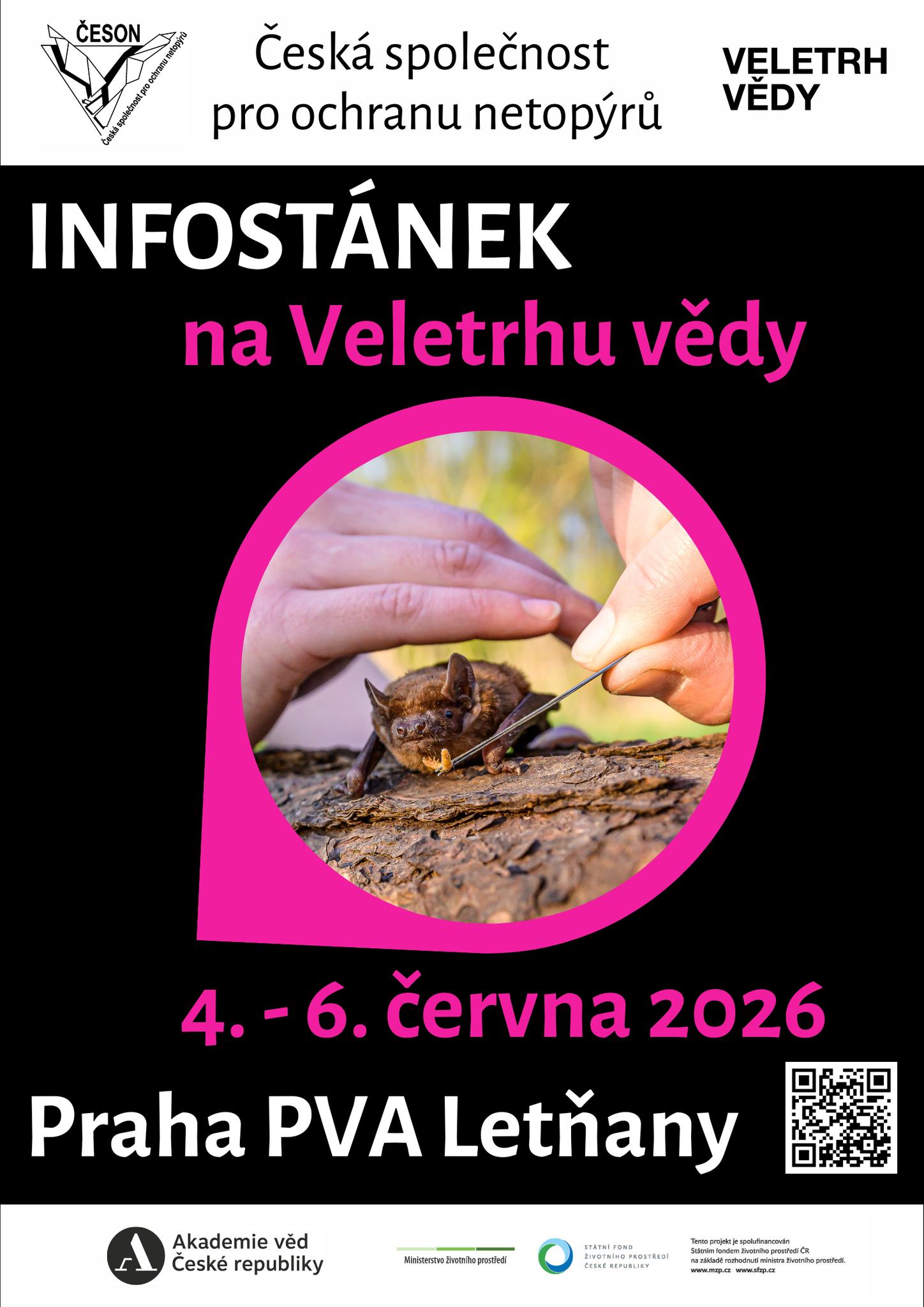 Netopýří infostánek na Veletrhu vědy 2026
