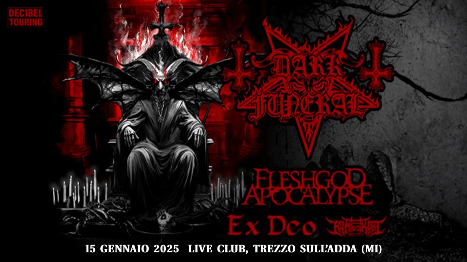 DARK FUNERAL - Let The Devil In-European Winter Tour 2025 | Trezzo sull'Adda (MI) - Live Music Club