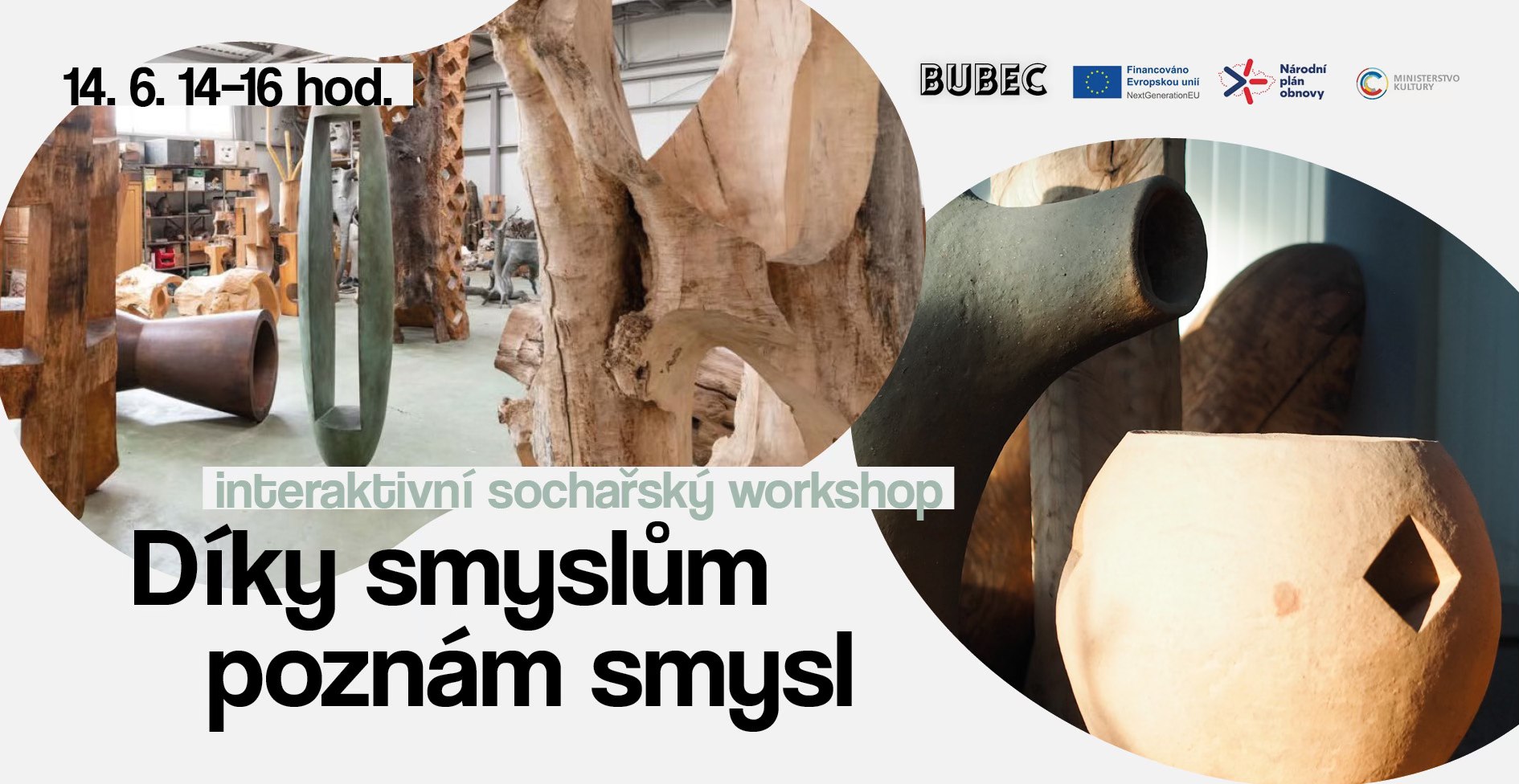 Díky smyslům poznám smysl — interaktivní sochařský workshop