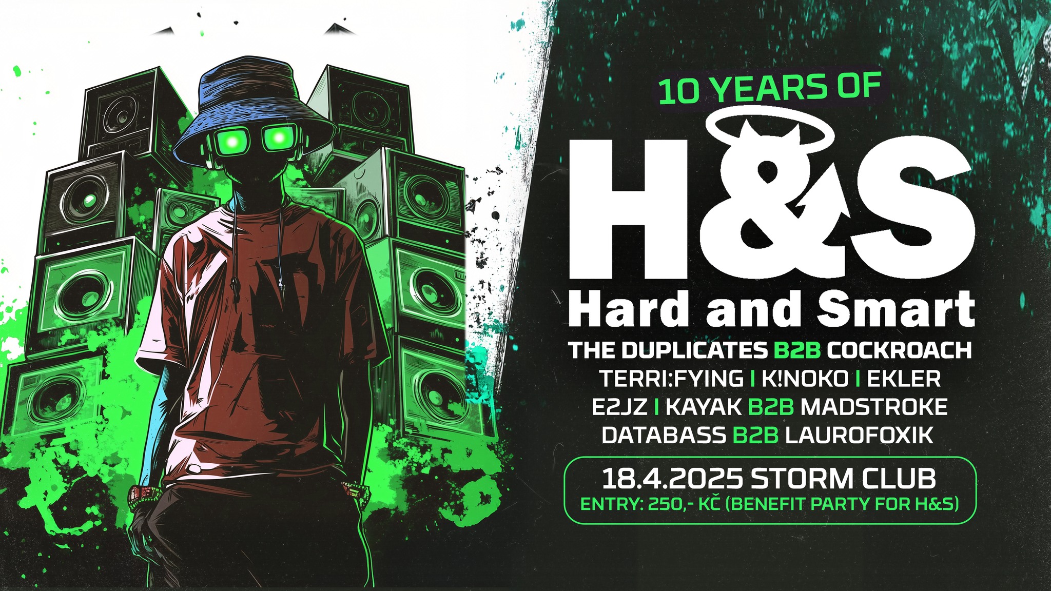 10th Anniversary of Hard & Smart | PRAHA, Storm Club | 18.4.25