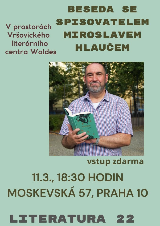 Beseda se spisovatelem Miroslavem Hlaučem