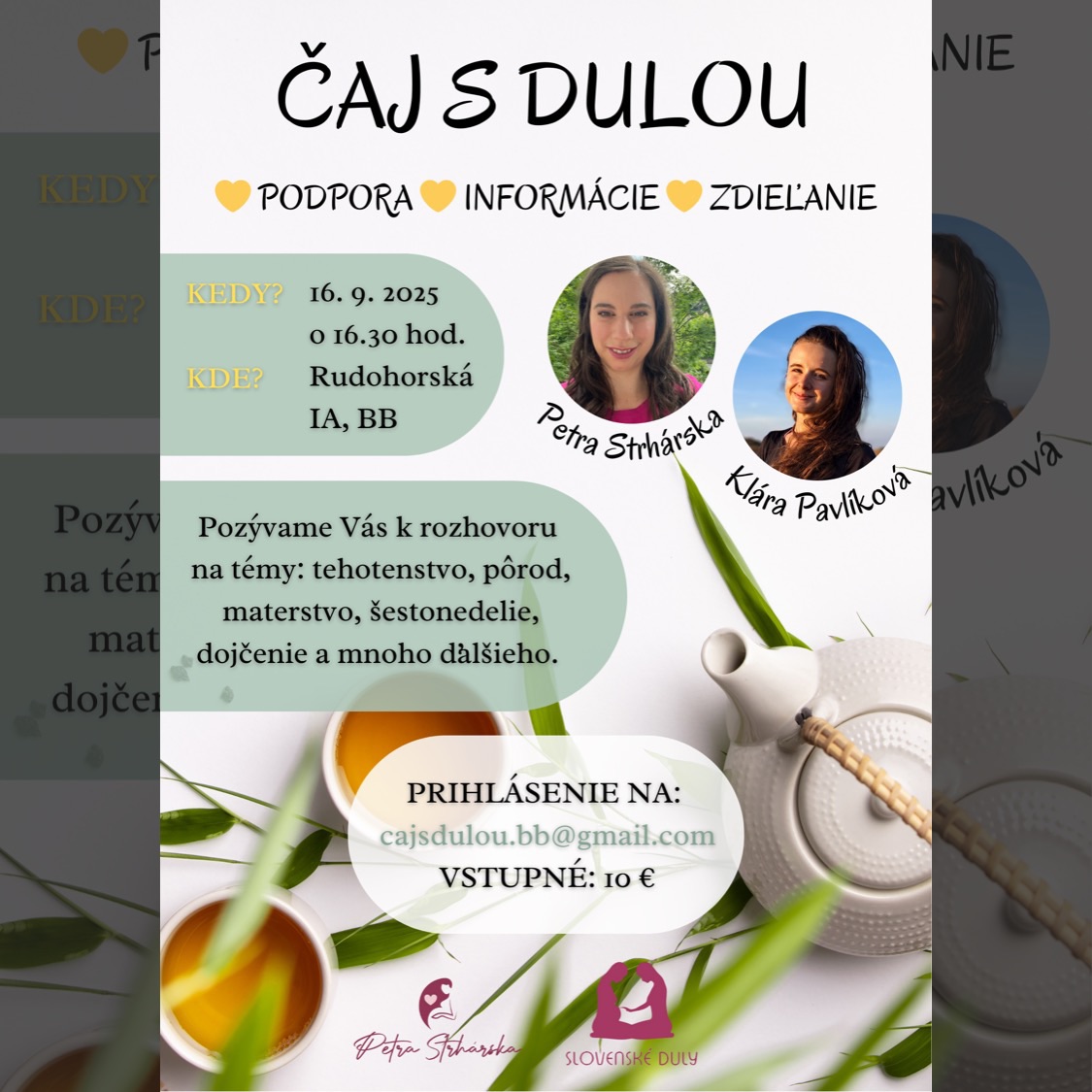 ✨ 🌿 Čaj s Dulou - Čas pre tvoju dušu 🌿✨