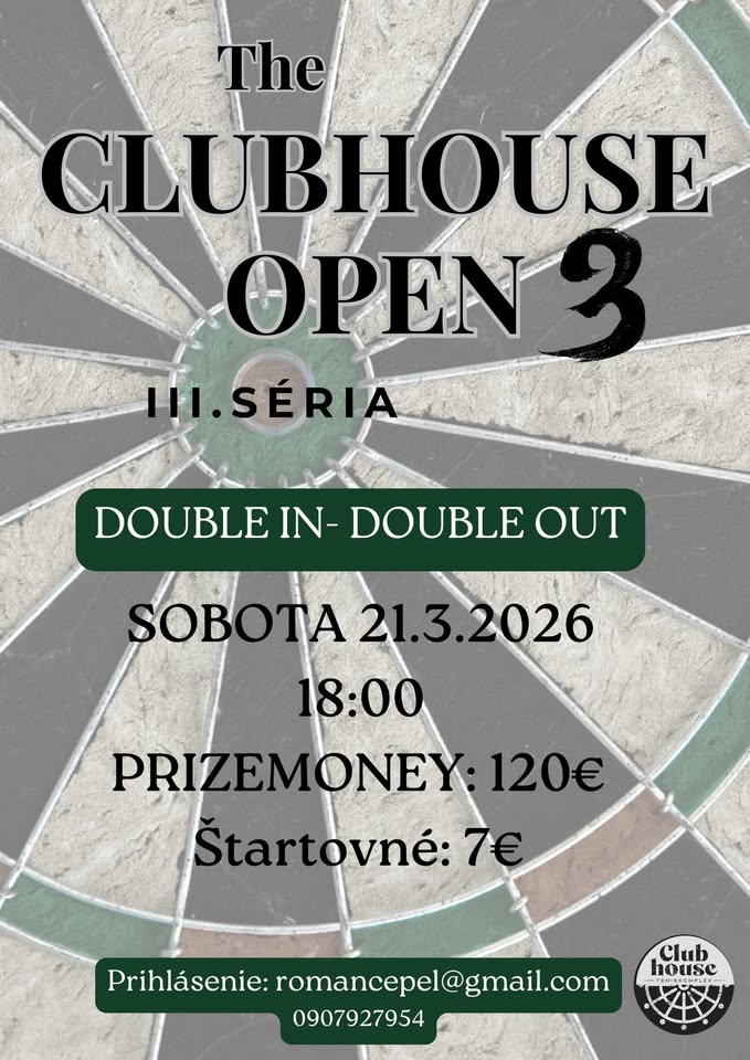 CLUBHOUSE OPEN 3.kolo 🎯
