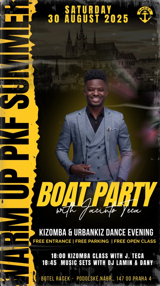 Saturday Kizafternoon - Boat party - 30.8.2025 WARM UP PKF SUMMER
