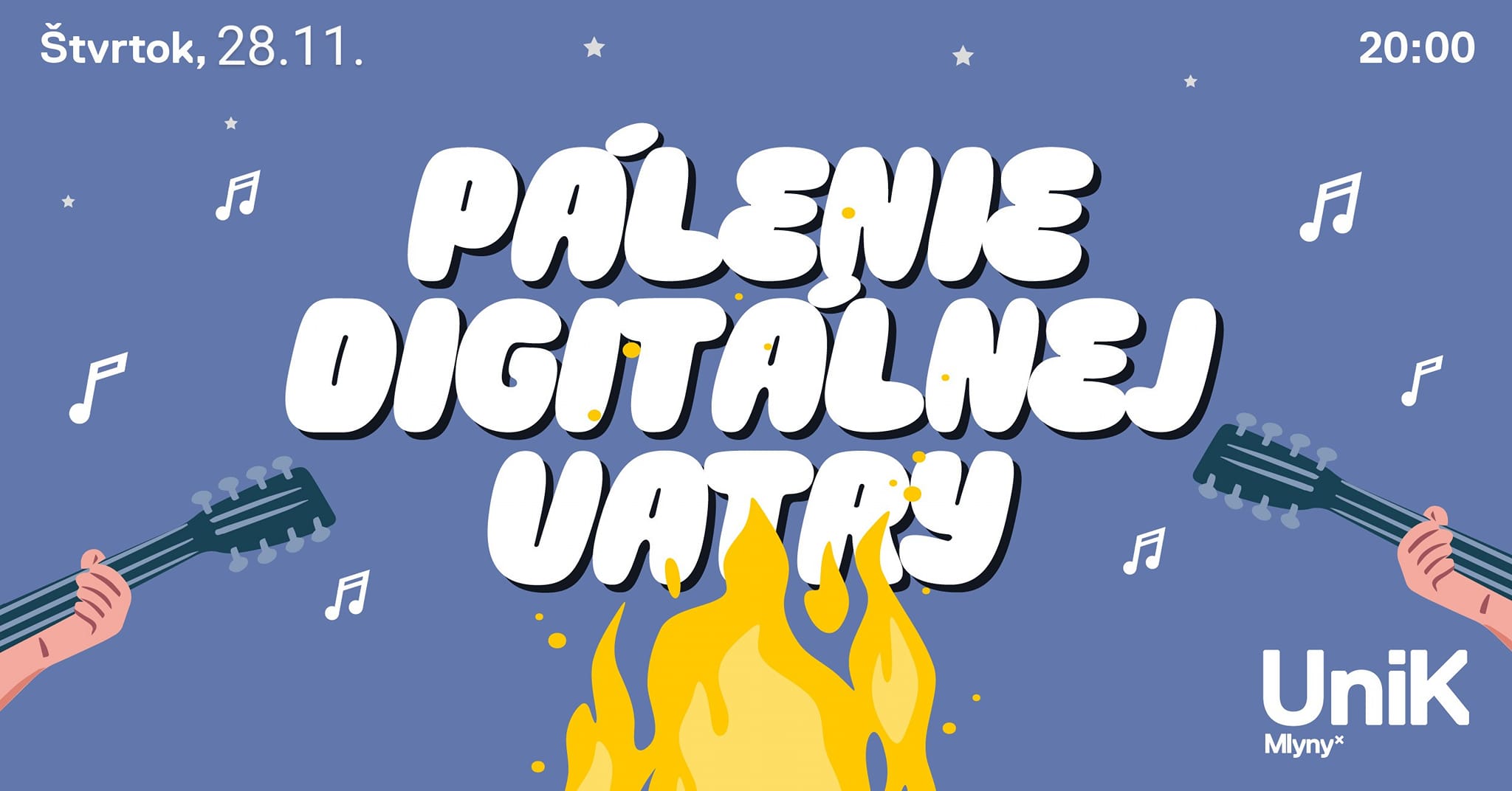 Pálenie digitálnej vatry - 28.11. @UniK Mlyny