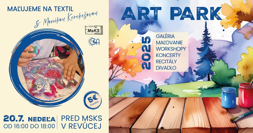 Workshop Maľujeme na textil, ART PARK Revúca