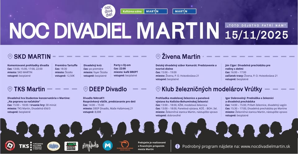 Noc divadiel v Martine