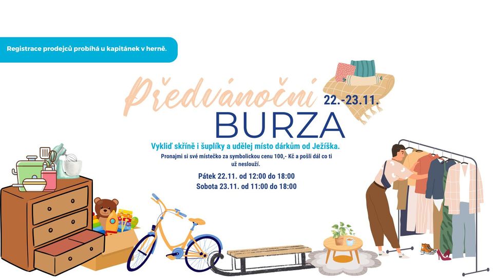 Předvánoční burza v Plaváčku | Plaváček Praha