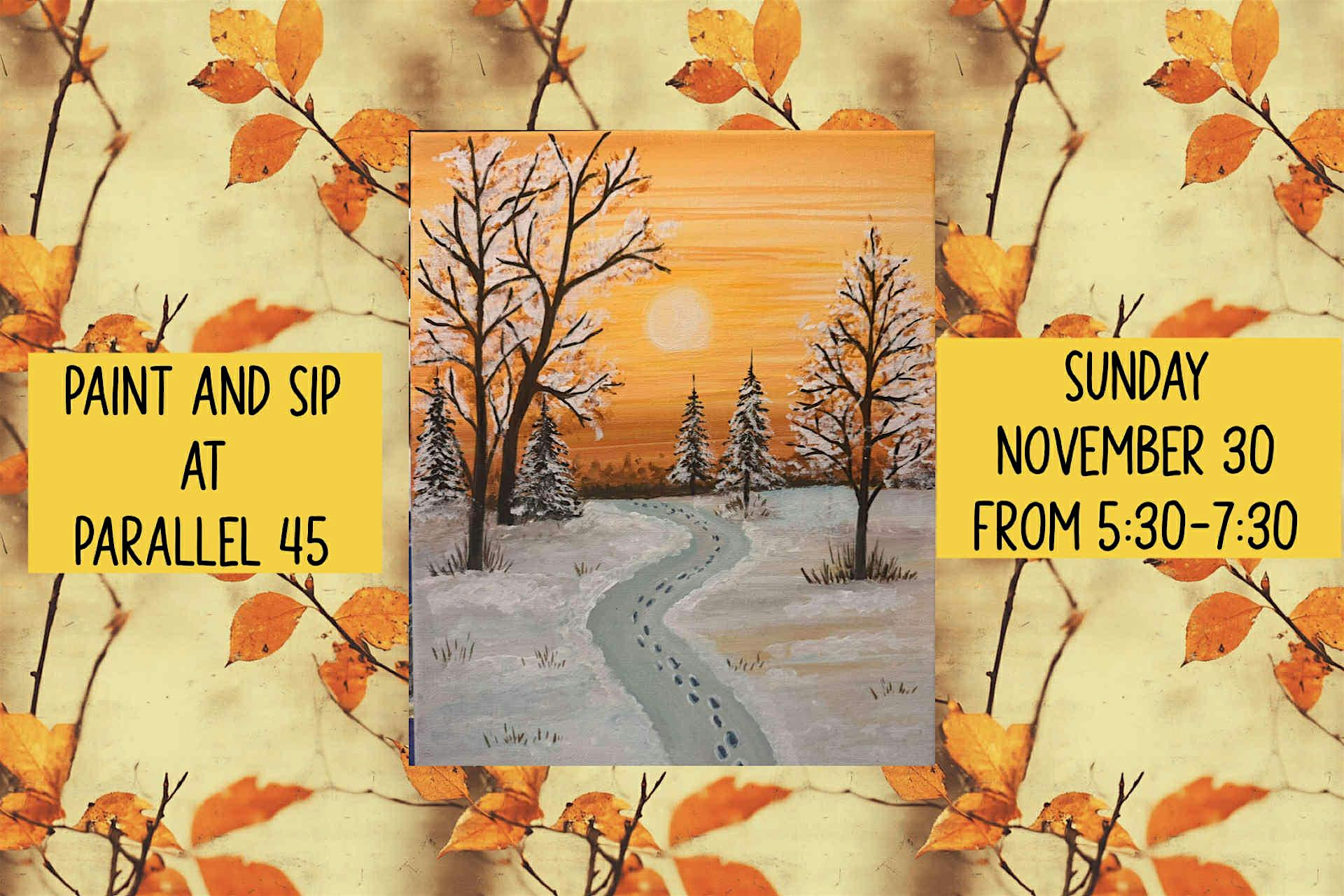 Paint and Sip At Parallel 45 Brewing