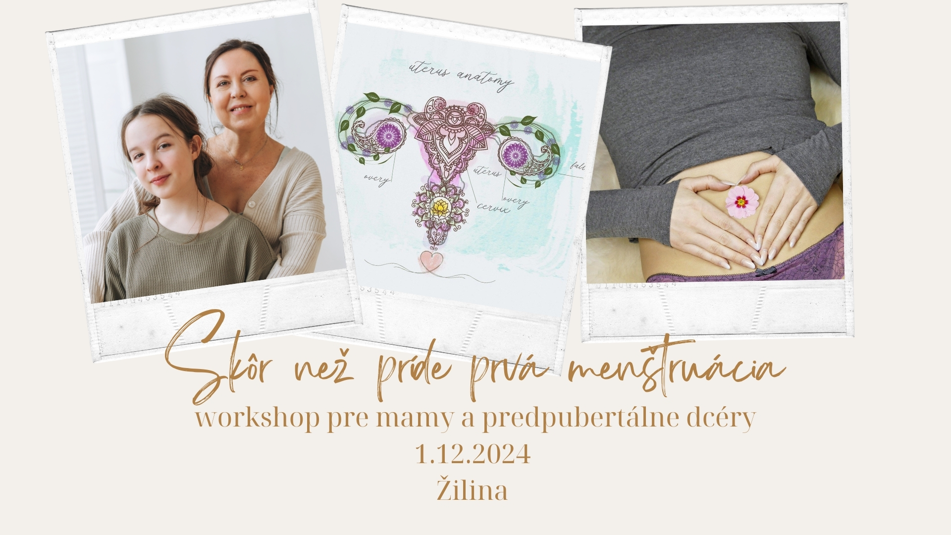 Skôr než príde prvá menštruácia - workshop pre mamy a dcéry