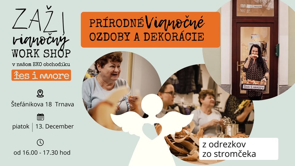 😇♻️🎄 prírodné vianočné ozdoby a dekorácie - anjel z odrezkov zo stromčeka
