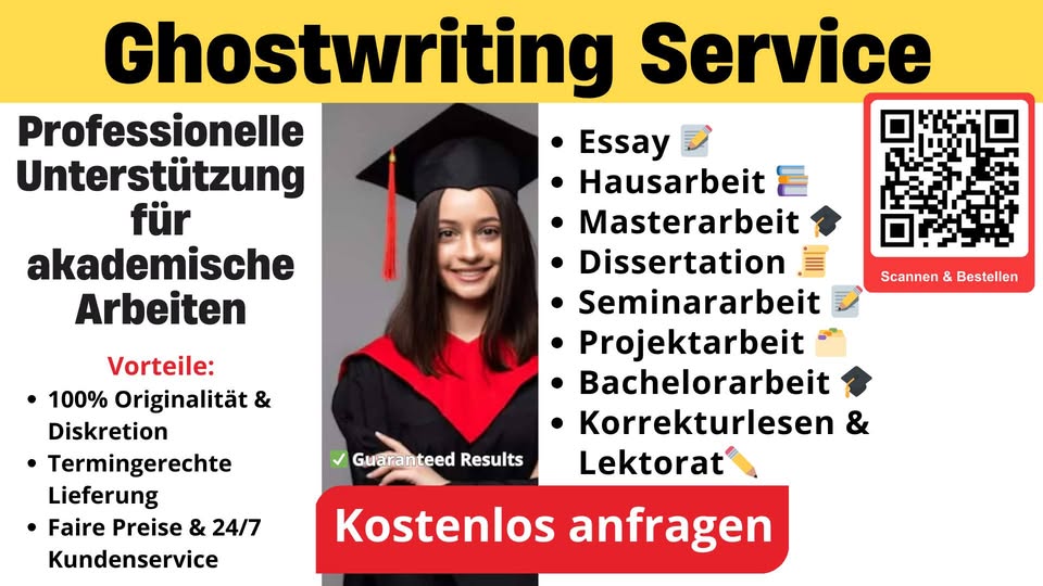 👨‍🎓📕 Akadem Ghostwriter. Hausarbeit 📚, Bachelorarbeit 🎓, Masterarbeit 🎓 👉 ORDER NOW!✅ 👈
