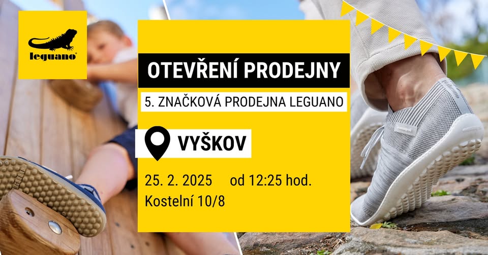 Otevření 5. značkové prodejny leguano ve Vyškově