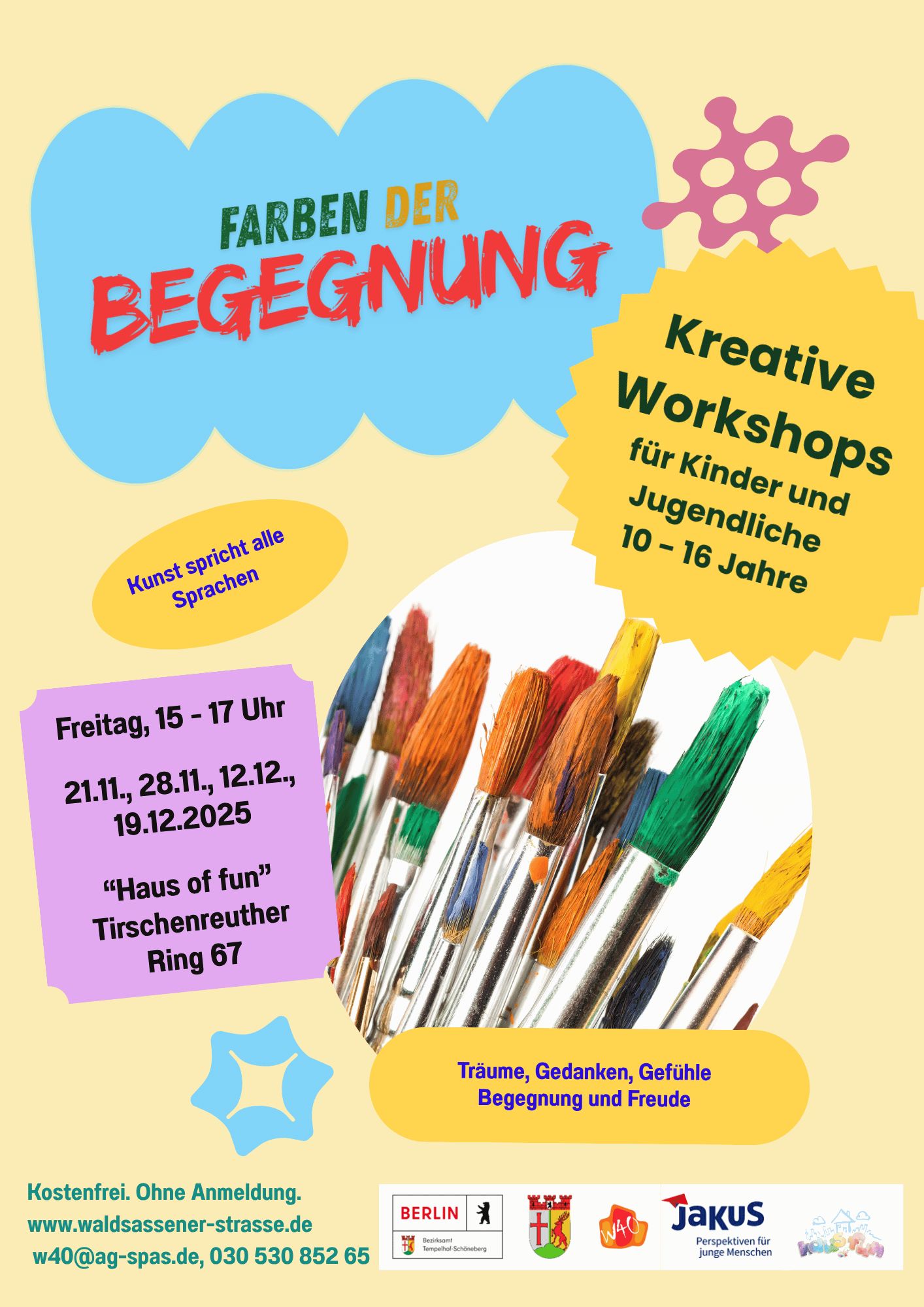 Farben der Begegnung - Kreative Workshops für Kinder und Jugendliche