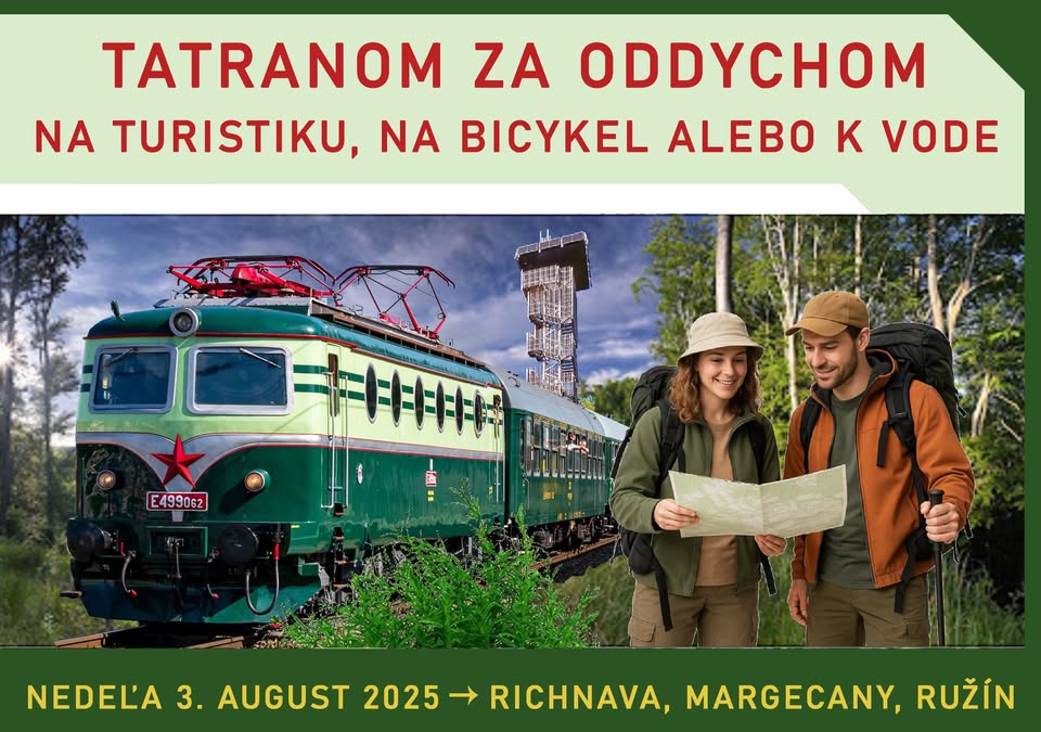 Výlet retro vlakom Tatran zo SNV
