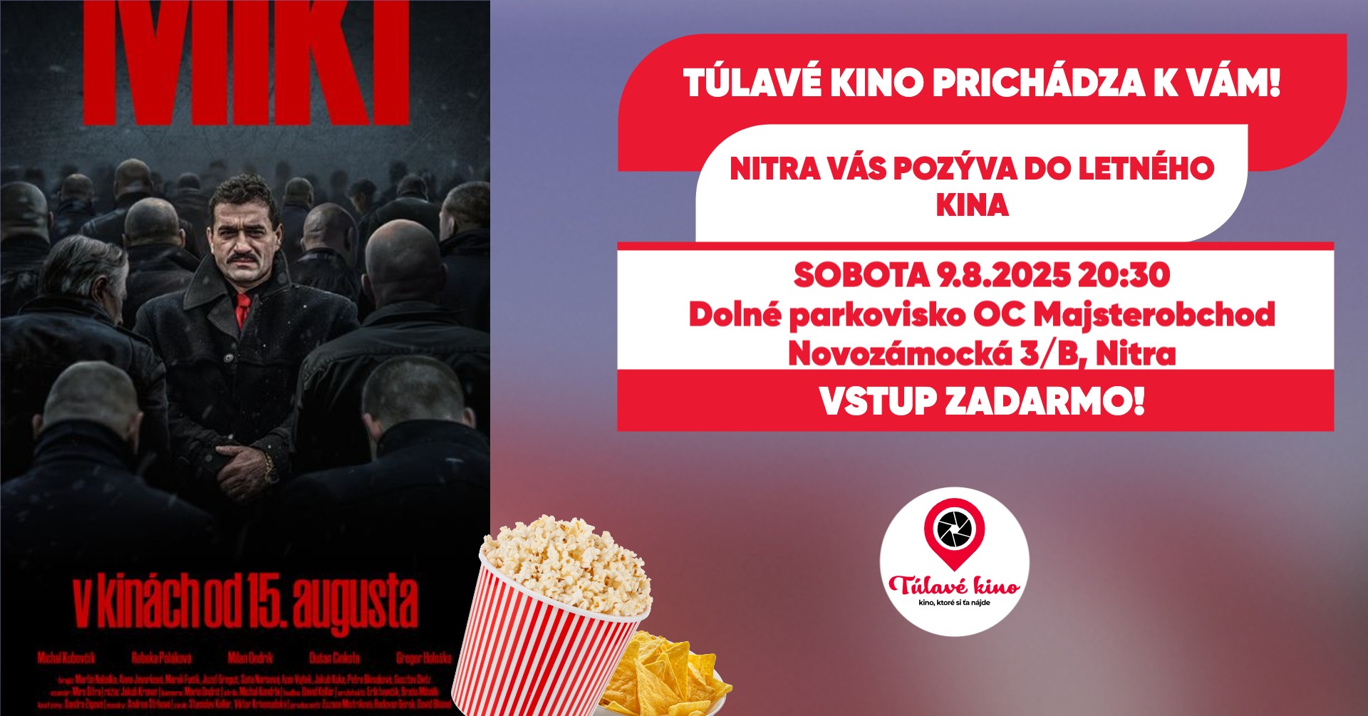 Túlavé kino prichádza do Nitry! Premietame film MIKI!