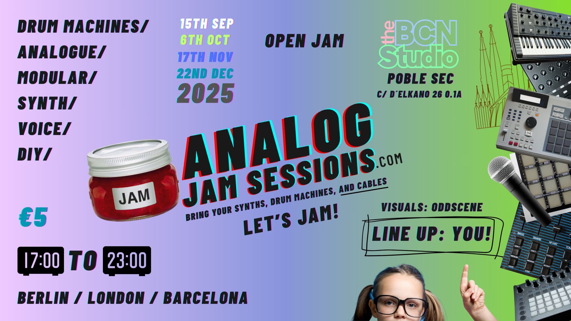 #5 - Jam!! - Analog Jam Sessions @ The BCN Studio