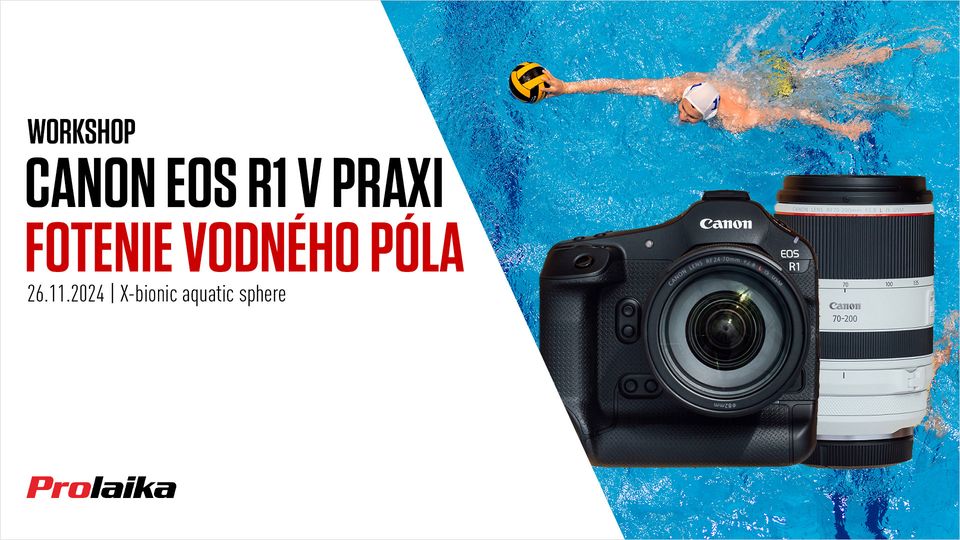 Canon EOS R1 v praxi – Fotenie vodného póla s Ľubom Pilcom