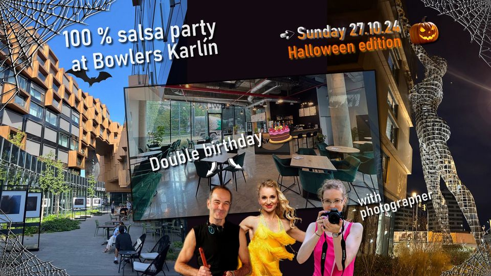100% Salsa party at Bowlers Karlín - Halloween edition 🎃