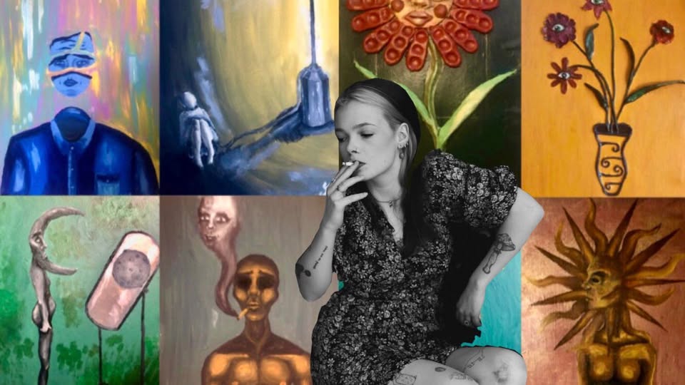Vernisáž Ester Anny Stibůrkové s hudbou a poezií