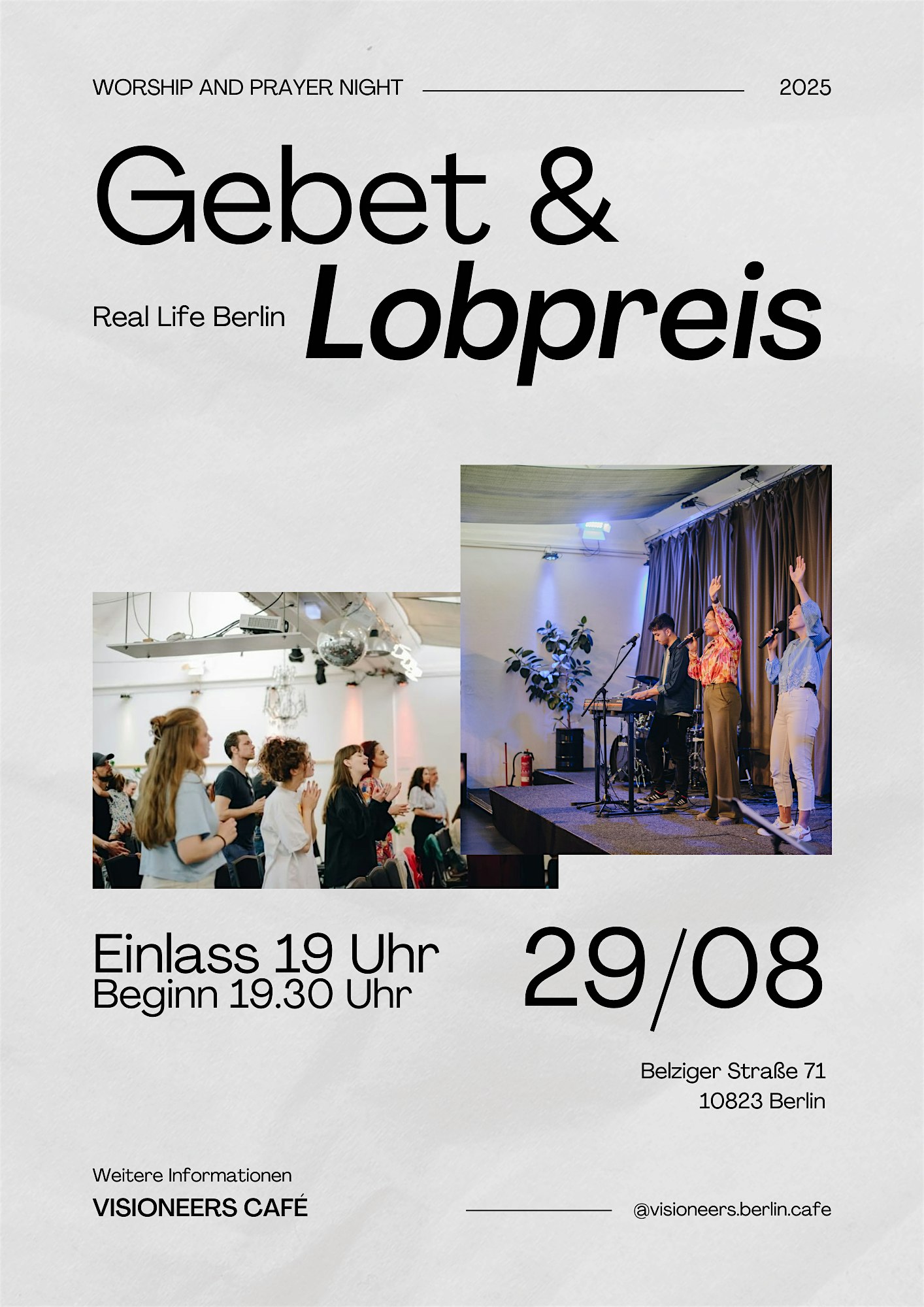 Worship & Prayer Night im Café