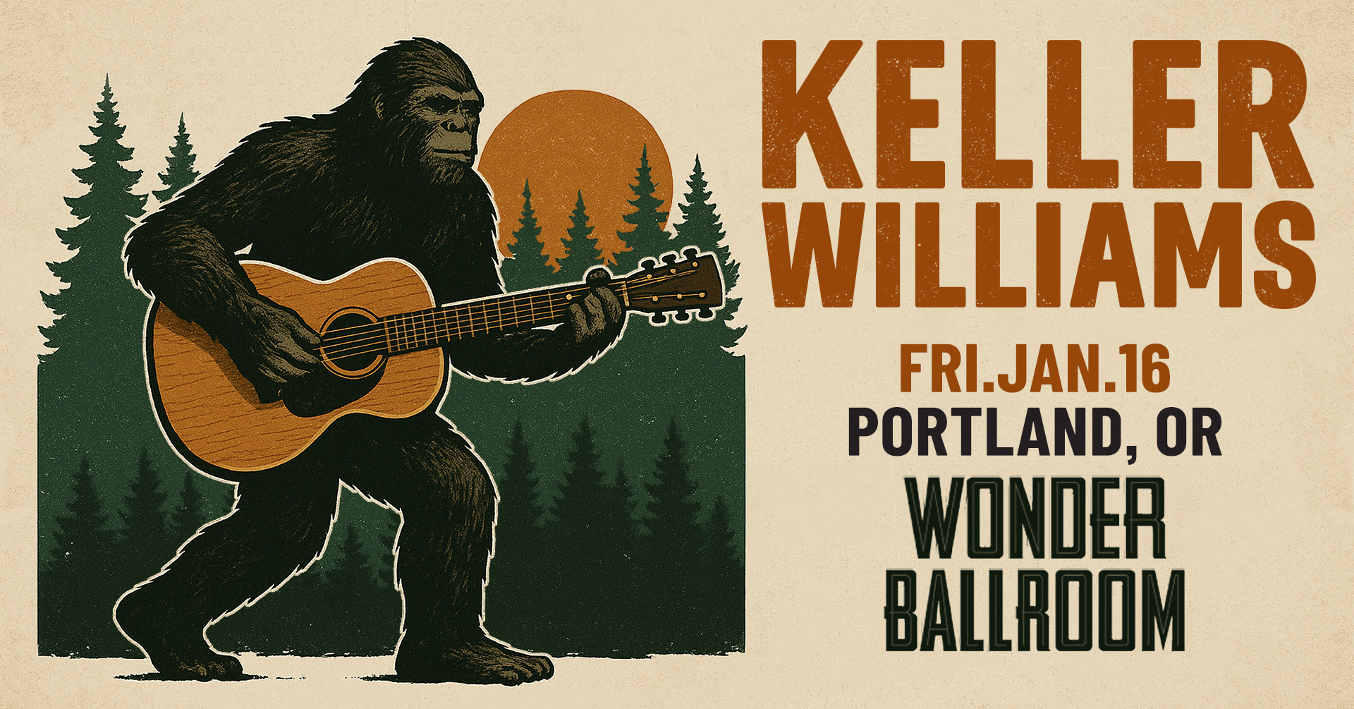 Keller Williams | Fri Jan 16, 2026 | Wonder Ballroom