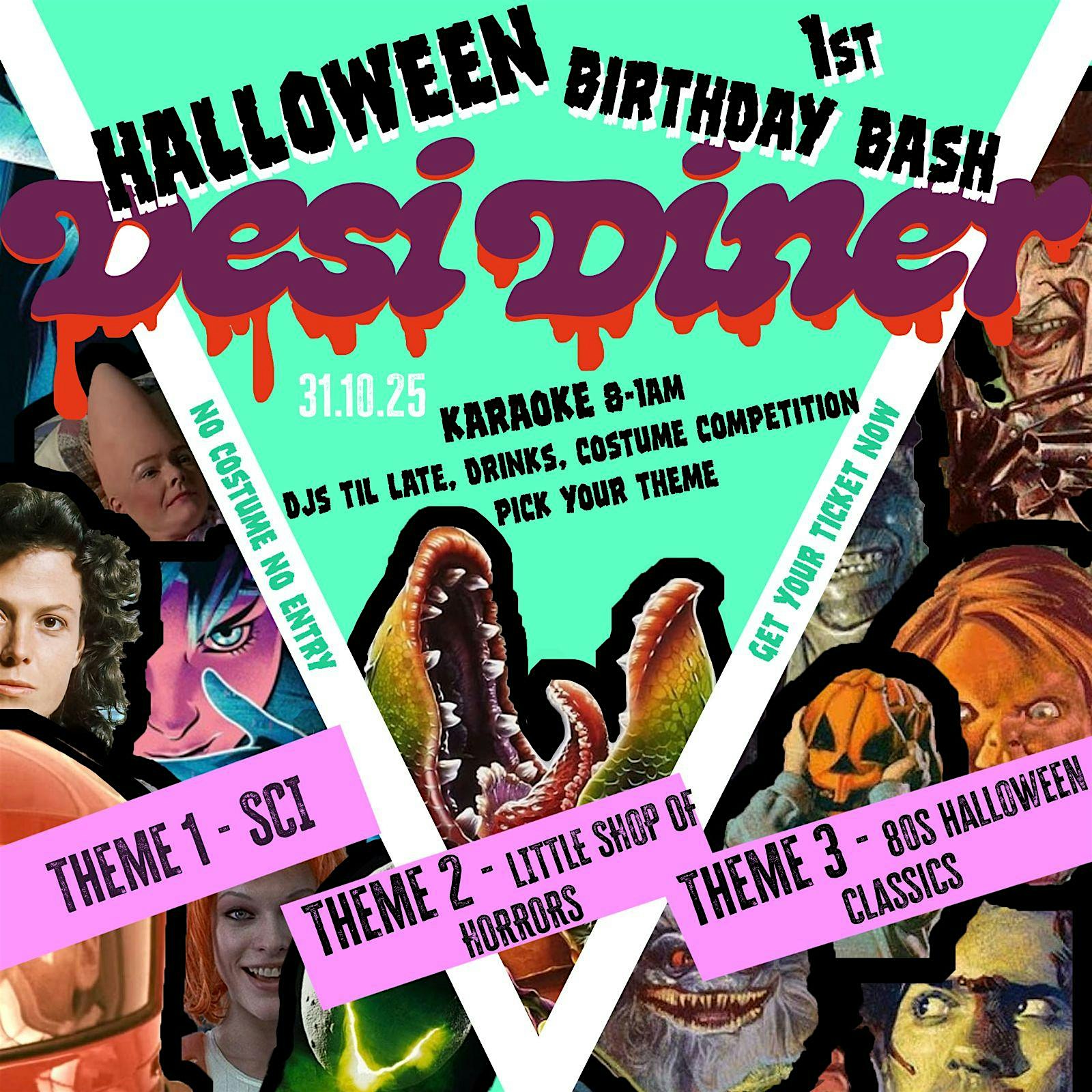 Desi Diner 1st Birthday - Halloween Karaoke Special