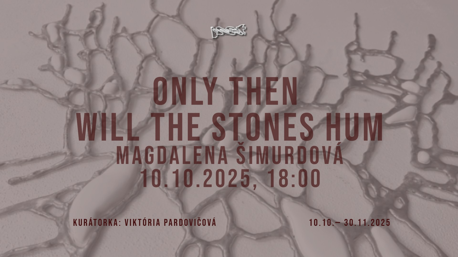 Only Will the Stones Hum / Magdalena Šimurdová / Opening