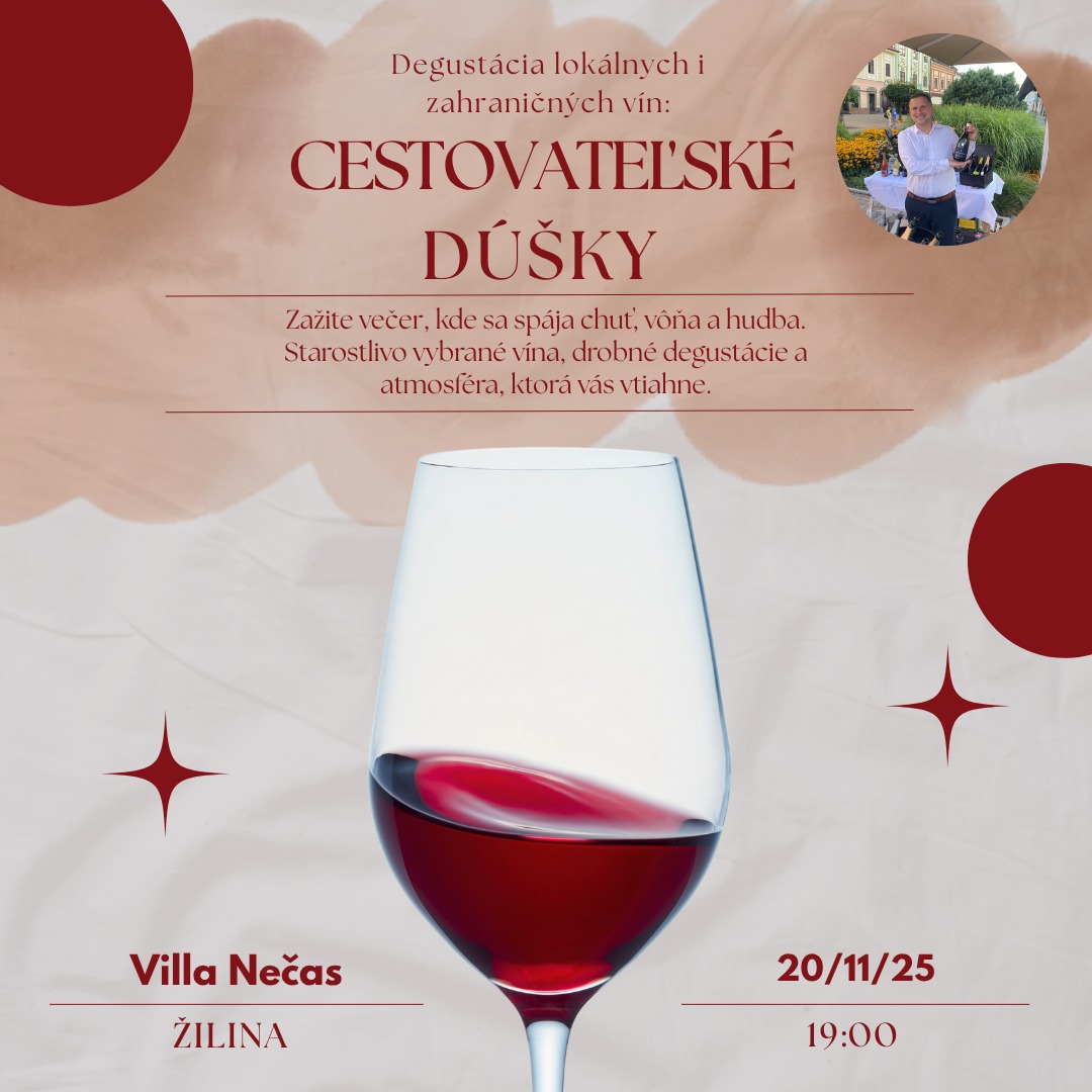 Degustácia vín: Cestovateľské dúšky | 20.11 | Žilina