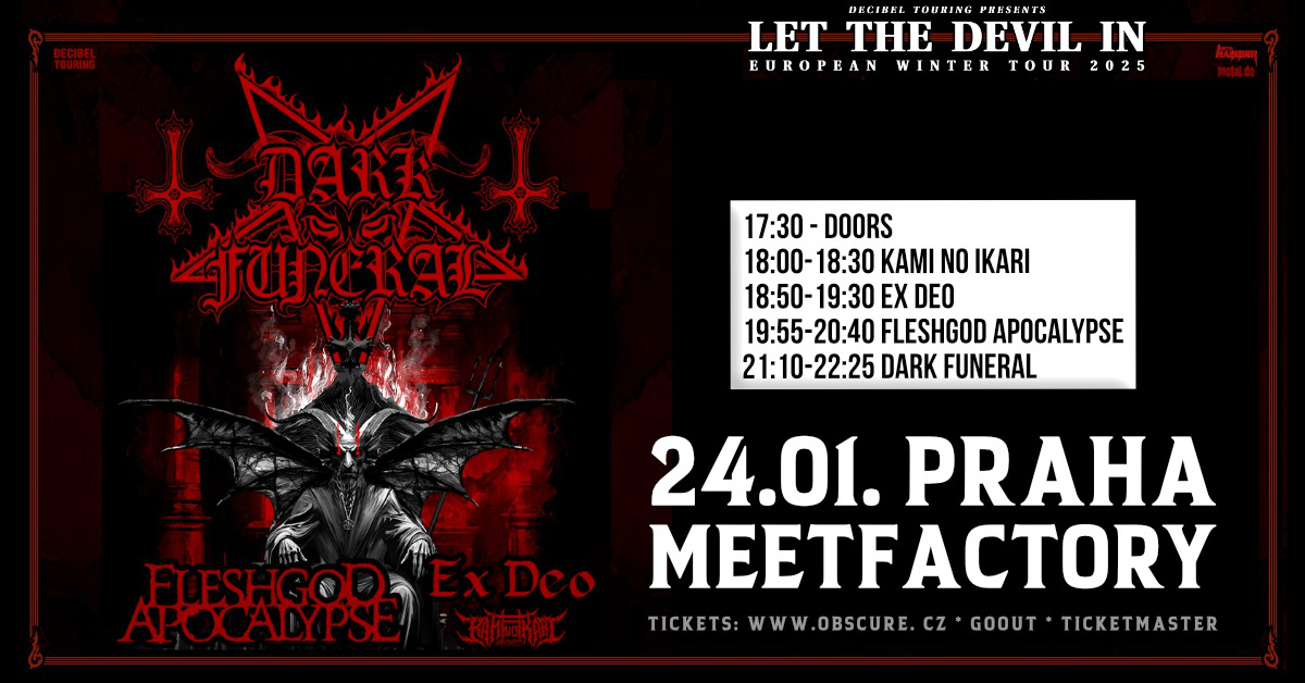 DARK FUNERAL, FLESHGOD APOCALYPSE, EX DEO, KAMI NO IKARI - PRAHA