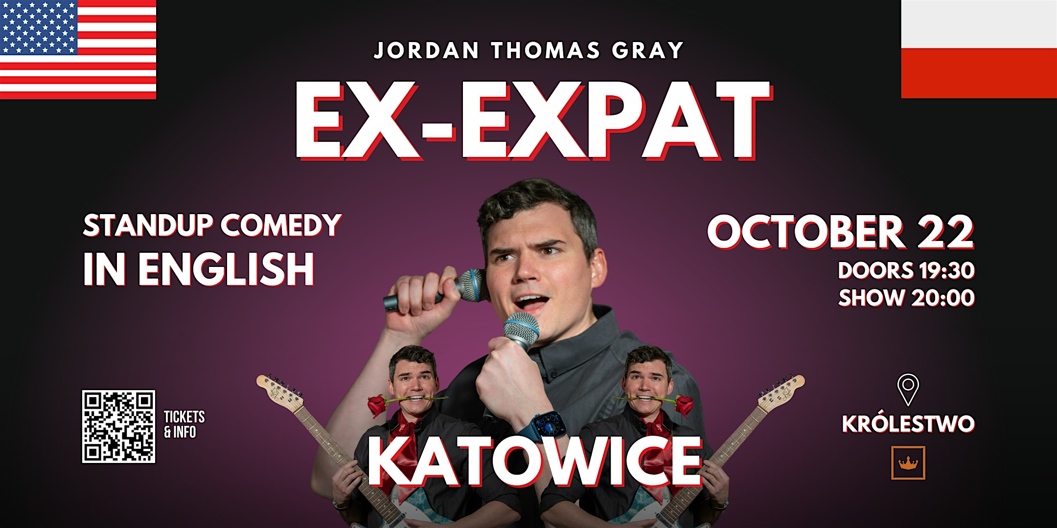 Katowice • Standup in English • "Ex-Expat" with Jordan Thomas Gray