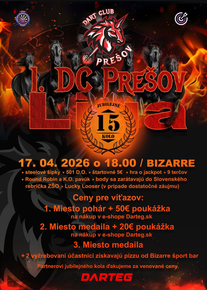 1. DC Prešov liga 15. kolo - Jubilejné kolo