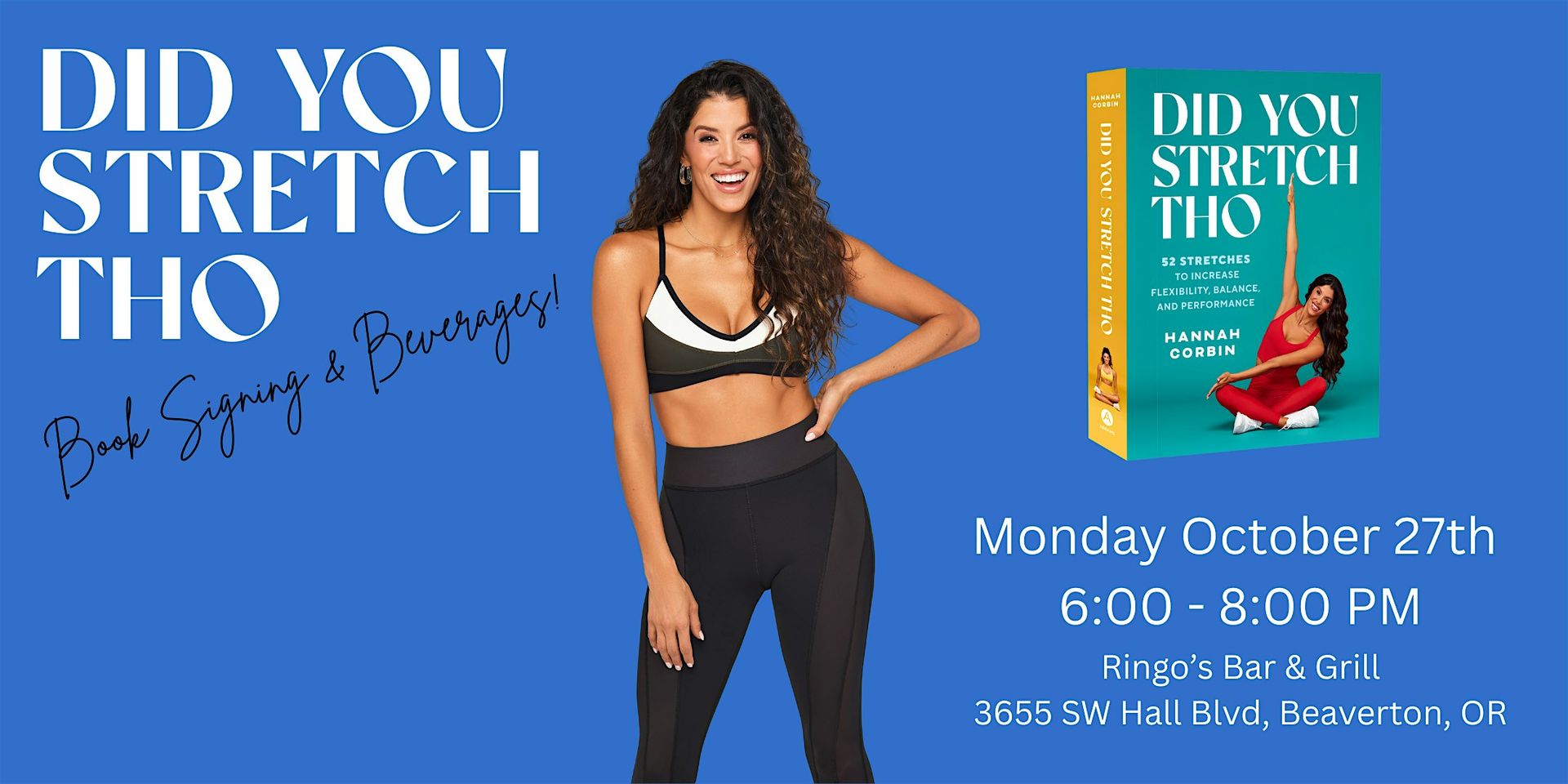 Did You Stretch Tho— Book Signing & Beverages in Beaverton