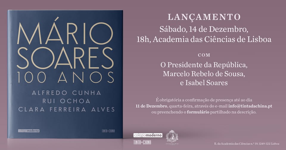 Lançamento de «Mário Soares, 100 Anos», em Lisboa