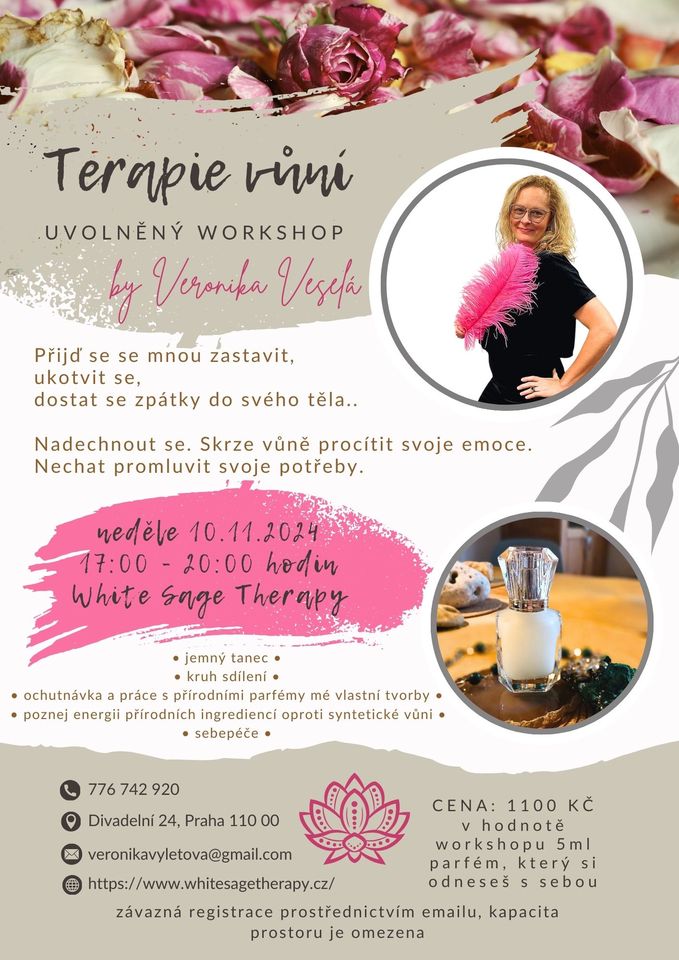 Terapie vůní - UVOLNĚNÝ WORKSHOP