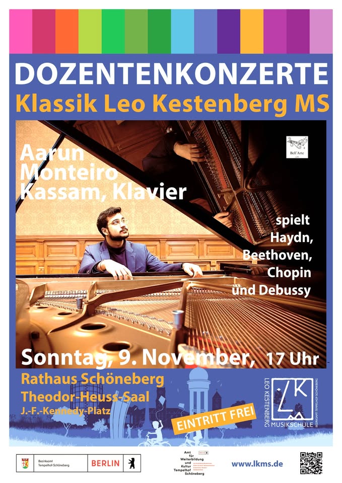 Dozentenkonzert Klassik Aarun Monteiro Kassam