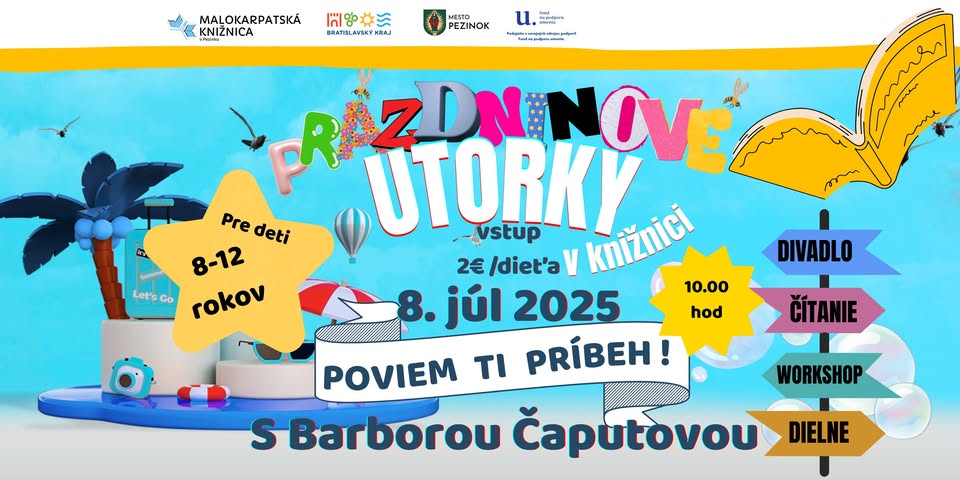 Prázdninové utorky v knižnici: Poviem ti príbeh / s Barborou Čaputovou