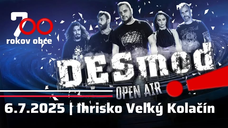 6.7.2025 | koncert DESmod | Futbalové Ihrisko - Nová Dubnica | Veľký Kolačín