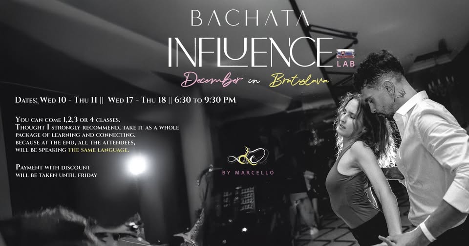 Bachata InfluenceD Lab Module 1 Bratislava Intensives December