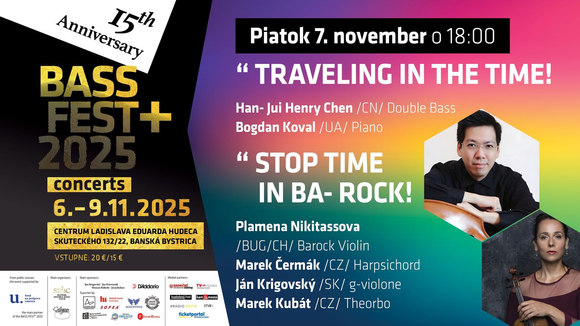 Dvojkoncert - Traveling in Time & StopTime in Ba-Rock!
