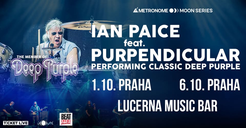 Ian Paice - zakladatel, člen Deep Purple a skladatel vystoupí s  kapelou Purpendicular v Praze.