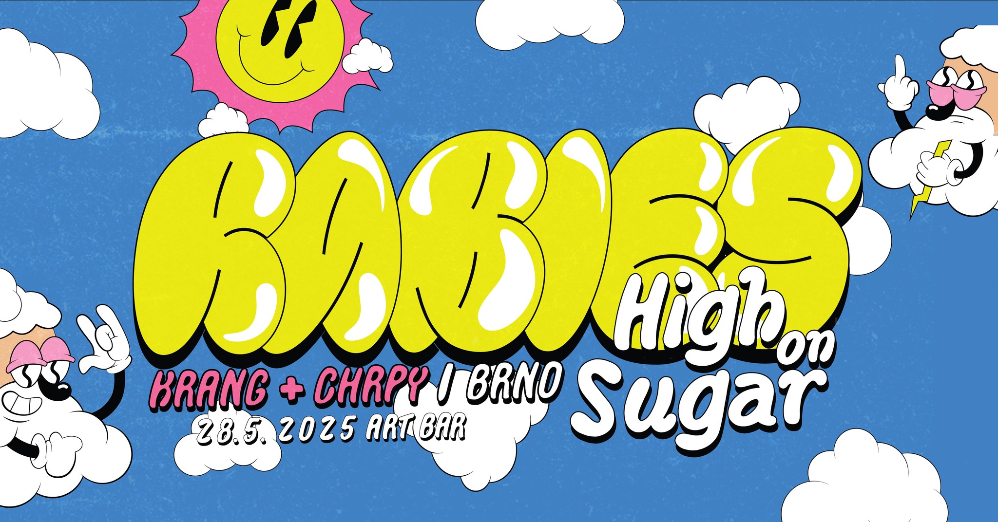 Křest alba! RABIES - HIGH ON SUGAR! + 10 let KRANG, CHRPY!